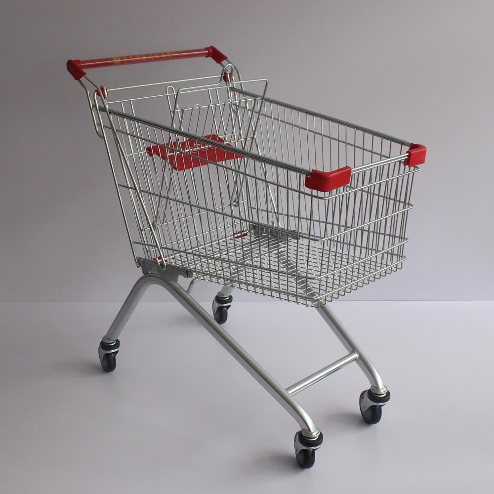 100L European Supermarket Large Capacity Shopping Cart