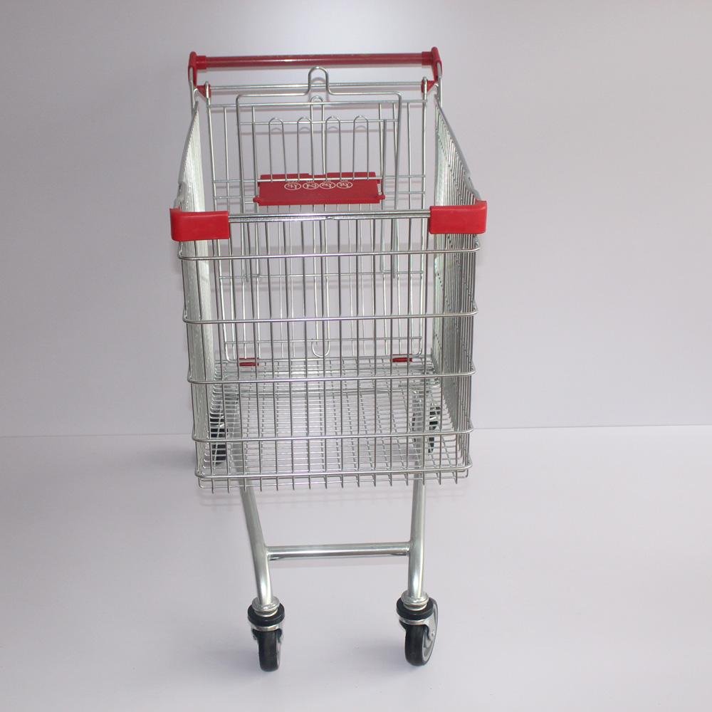 210L European Modern Escalator Metal Supermarket Carts