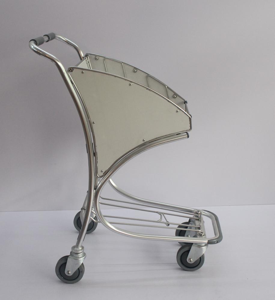 Standard Aluminum Material Chrome Plated Airport Trolley