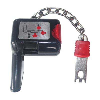 Supermarket Shopping Trolley Coin Locks with Metal Chain 