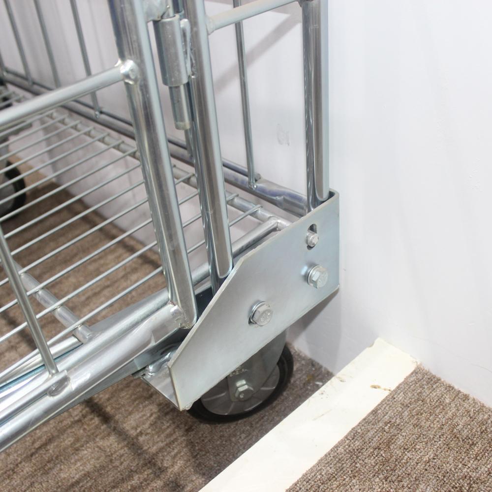 Storage Galvanized Nesting Folding Wire Mesh Roll Containers